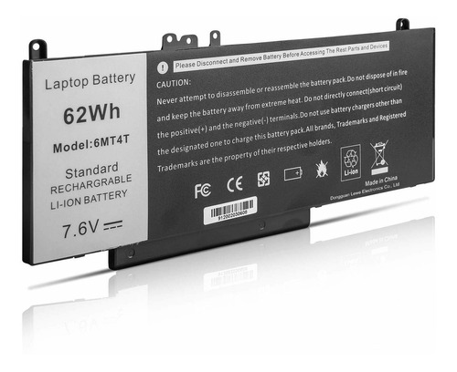 Bateria 6mt4t Para Dell Latitude E5470 E5570 15.6 Inch Preci