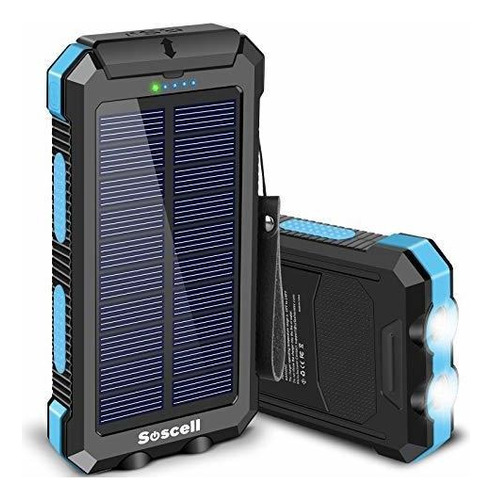 Banco De Energía Solar De 30000 Mah, Cargador De Teléfono So