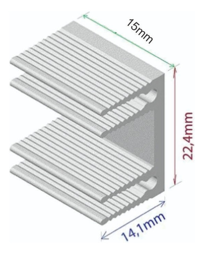 Kit 5 Dissipador Calor Aluminio Para Transistor To-220