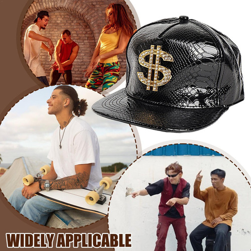 / Sombrero De Béisbol Con Signo De Dólar Sombrero For Rapero
