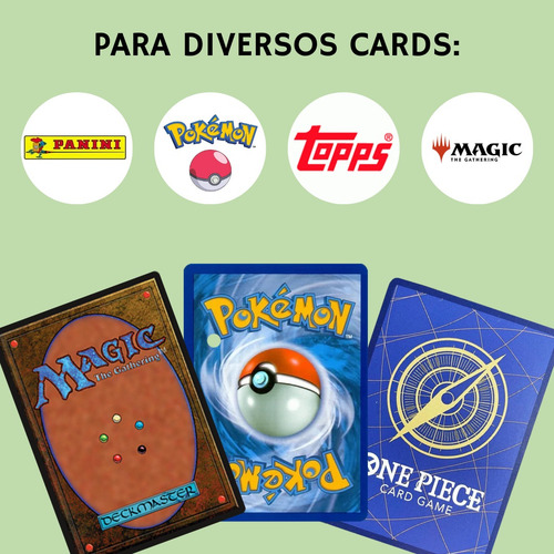10 Folhas Plásticas Para Fichário Álbum Pokemon 9 Bolsos