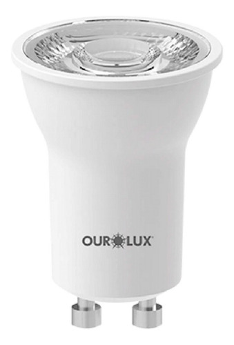 Imagem 1 de 3 de Ourolux - Mr11 Mini Dicroica Led 4w Bivolt Gu10 - 2700k