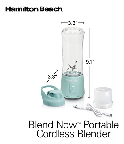 Mini Batidora Personal Portátil Inalámbrica Hamilton Beach P