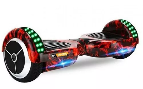 Skate Elétrico Bluetooh 6,5 - Gelo e Fogo - Com Led