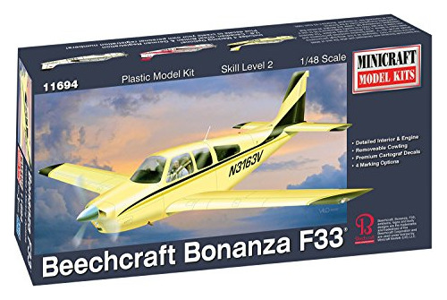 Minicraft Beechcraft Bonanza F33 Mingf 55 Unidad No