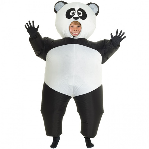Disfraz Oso Panda Inflable Negro/blanco Talla Única