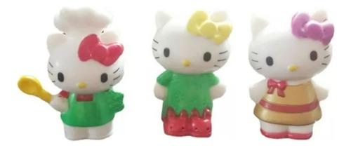 Hello Kitty Colección X 3 Figuras Mini En Bolsa 