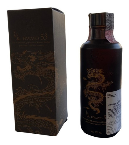 Imagem 3 de 5 de Hwayo Soju Premium 53% Alcool Destilação Pura Coreia Coreano