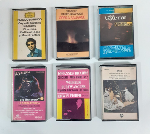 Lote De 6 Cassettes De Música Clásica