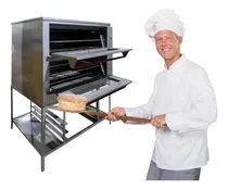 Comprar Horno Industrial Pan Pizza Mirilla Gratinador Con 4 Charolas