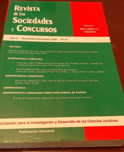 Revista De Las Sociedades Y Concursos N° 43