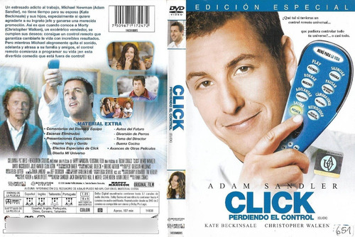 Click Perdiendo El Control Dvd Adam Sandler Christoph Walken