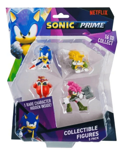 Muñeco Sonic Prime X5 Figuras Coleccionables