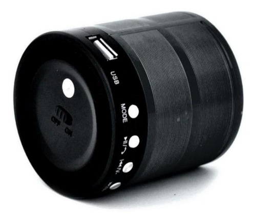 Imagem 4 de 4 de Mini Caixa De Som Metalizada Bluetooth Ws-887