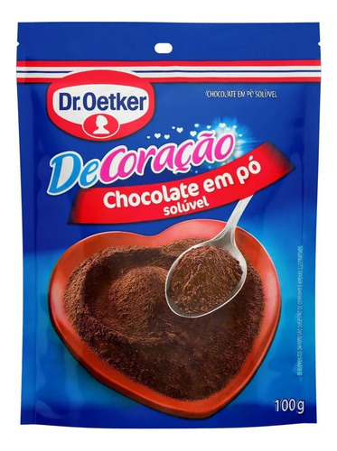 Chocolate Pó Solúvel Dr. Oetker DeCoração Sachê 100g