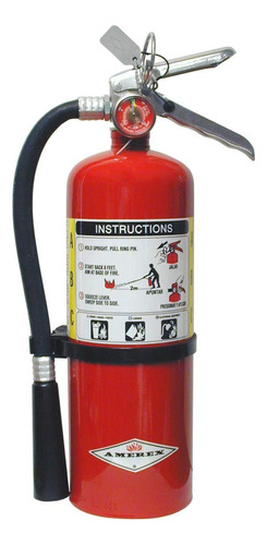 Amerex - Extintor De Incendios B500, De 5 Lb, Polvo Quimico 