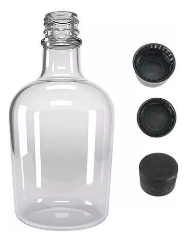 Kit 72 Botella Festival Vidrio Cristal Con Tapa 375 Ml