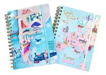 Comprar Diario personal Donde me lleve el viento Donde me lleve el viento Bitácora de viaje Cuadernos de viaje color celeste x 2