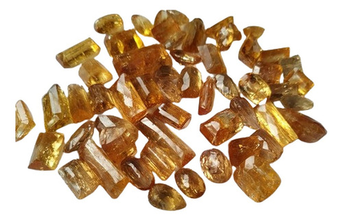 Topazio Imperial Lote Cor Amarelo Forte 100 Ct Amarelo Forte