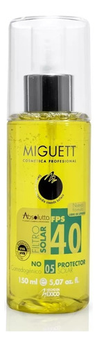 Filtro Solar Absolutta Gel Fps 40 150ml Miguett