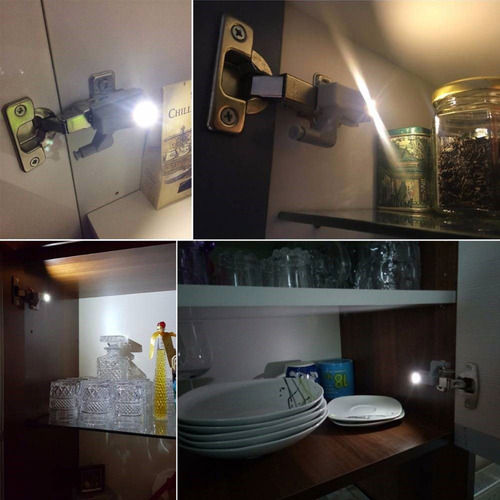 Sensor De Luz Nocturna Con Bisagra Led Universal De 1 Pieza