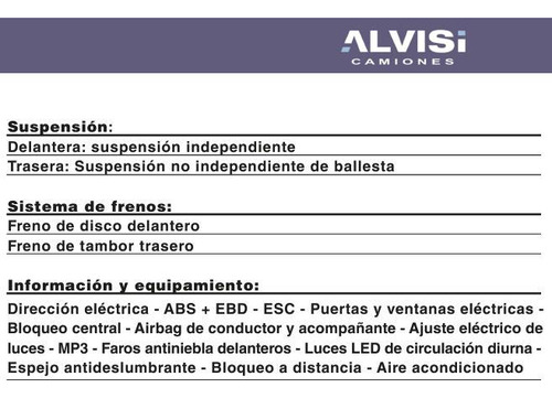 Foton TM T25 TRUCK MATE PICK UP IVA INCLUIDO -