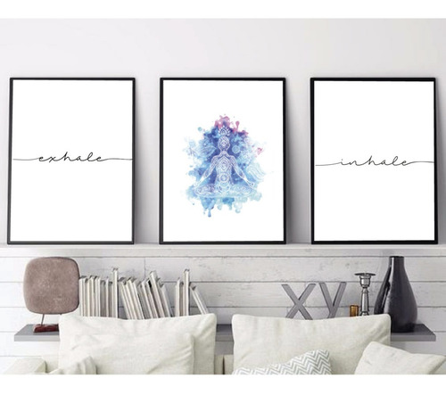 Cuadros - Tripticos - Inhale Exhale Buda - 15x21