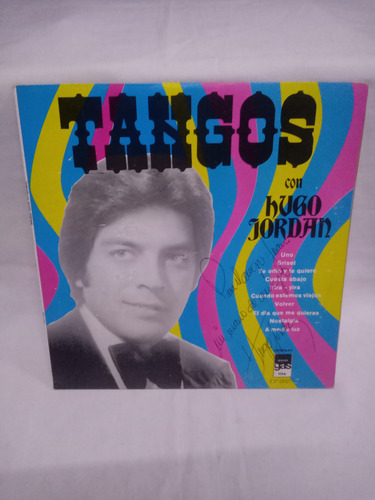 Lp Tangos Con Hugo Jordan Gas 1978 Vinil Azul Autografiado (Usado)