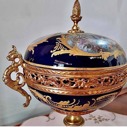 Imagen 8 de 10 de Caramelera De Porcelana Francesa Sevres