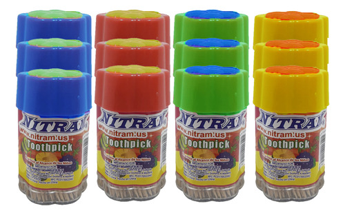 Palillos De Madera Para Dientes 12 Botes Para Cocina Y Mesa