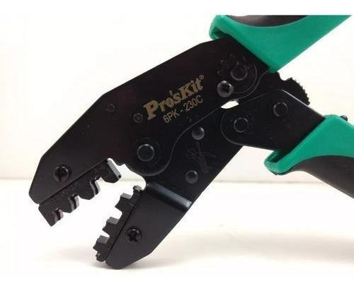 Pinza Crimpeadora Proskit 6pk-230c Terminales Pala Desnudos
