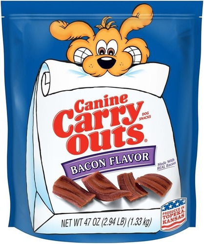 10 Pack De Canine Carry Outs  Bacon Flavor Dog Treats, 4