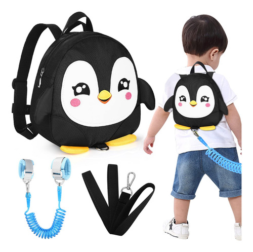 Pinguim Fofo Com Pulseira Anti-perda E Guia