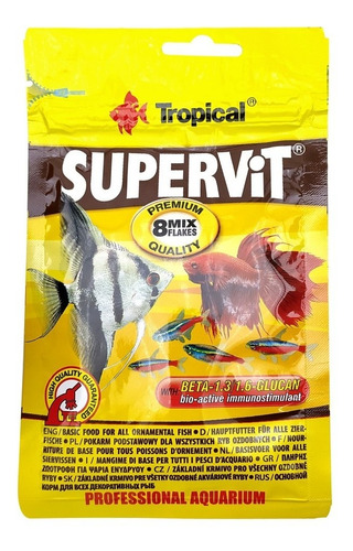 Tropical Ração Para Peixes Supervit Zip Lock Sachet 12g