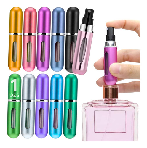 Cuidado Facial Mini Atomizador Recargable Perfume Viajes F Tipo De Piel Normal / Color Rosa Metálico Metálico