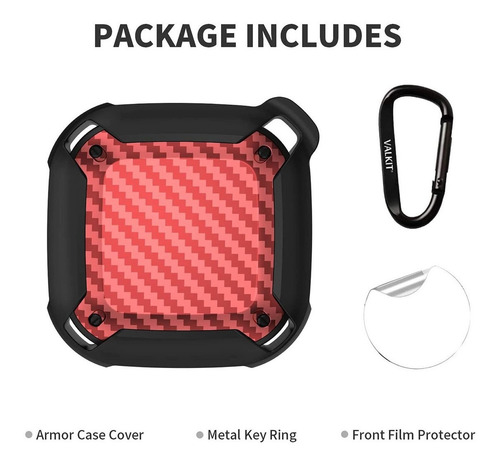 Imagen 6 de 7 de Armor Series Airtags Funda Con Llavero