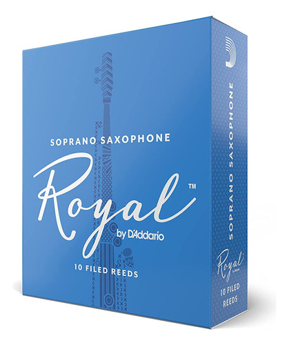 Daddario Woodwinds Royal Soprano Sax Reeds, Strength 3.0, 10