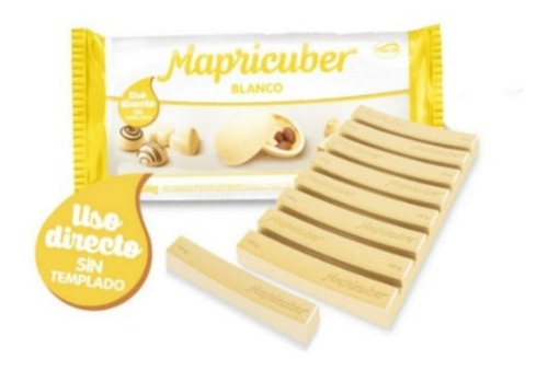 Chocolate Mapricuber Tableta Blanco X800gr - Cotillón Waf