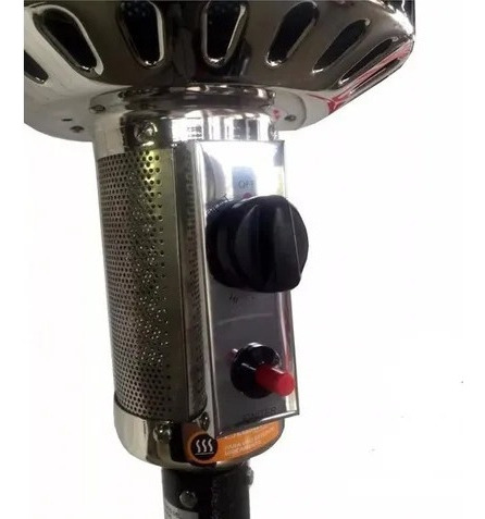Calefactor Estufa Exterior Patio A Gas Tipo Hongo Ruedas