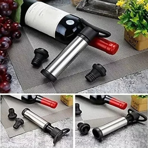 C Bomba Vacío Botella De Vino Con 6 Tapones Sellador