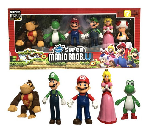 Mario Bros Figuras De 10 Cm Set Completo Grande