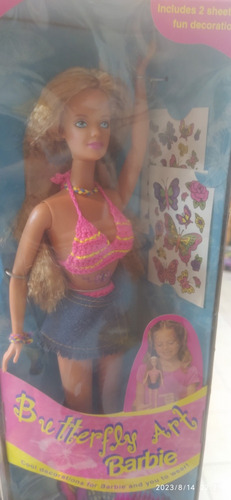 Mattel Barbie, Butterfly Tattoo Art Barbie (Usado)