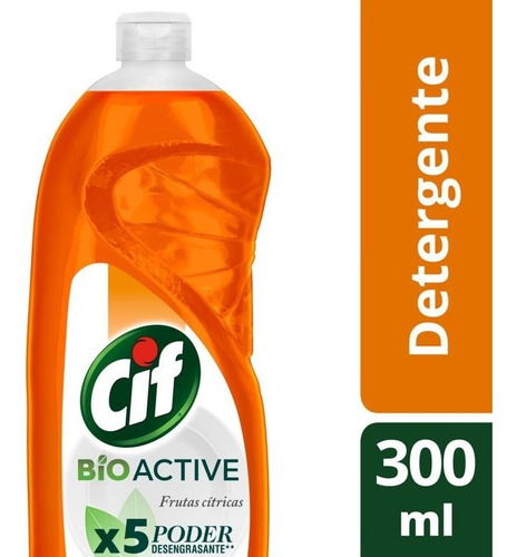 Detergente Cif Frutas Citricas Desengrasante 300ml