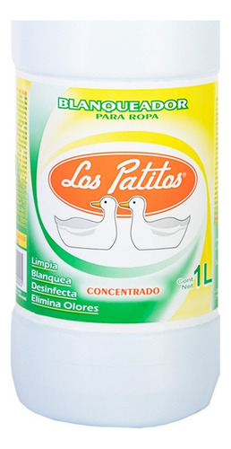 Blanqueador & Cloro Los Patitos, Botella De 1 Litro