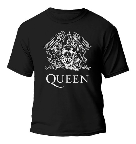 Remera Queen Logo Clasico 100% Algodón 20/1 Premium