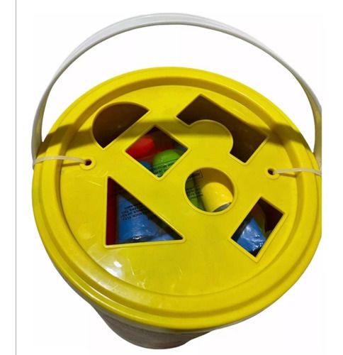 Kidz Time Premium Cubeta De Bloques De Madera 100 Piezas.