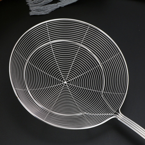 Cucharón Desnatador Con Forma De Araña De Acero Inoxidable C