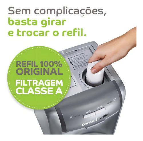 Recambio de filtro purificador de agua Consul Cpc31 Cpb34 Cix06 Cix01, color blanco