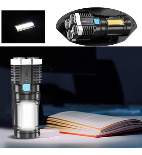 Mini Linterna Led Recargable Por Usb Muy Fuerte Para Pesca