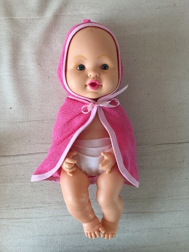 Día Del Niño! Juguete Bebe Muñeca Con Capa De Baño